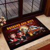 Happy Camp-o-ween Doll Couple Personalized Doormat