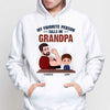 Favorite People Call Me Grandpa Strong Man Personalized Hoodie Sweatshirt