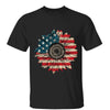 Sunflower Fourth Of July America Flag Independence Day July 4th Shirt