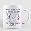 Good Morning Happy Father‘s Day Wagging Tails Dog Stalker Personalized Mug