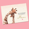 Giraffe Mother's Day Postcard