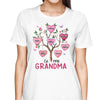 Grandma Heart Tree Grandkids Names Personalized Shirt