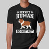 Service Human Walking Dog Personalized Shirt