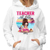 Teacher Off Duty Cocktail Pretty Girl Summer Gift Personalized Shirt