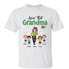 Livin‘ That Grandma Life Green Pattern Personalized Shirt