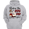 Rockin‘ Dog Dad Life Strong Man Personalized Hoodie Sweatshirt