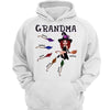 Halloween Grandma Doll Witch Broom Kid Name Personalized Shirt