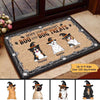 Hope You Brought Boo And Dog Treat Halloween Personalized Doormat