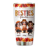 Fall Season Pretty Doll Besties Personalized Tumbler