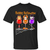 Happy Hallowine Cats Personalized Shirt