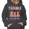 Pink Summer Doll Besties Sisters Siblings Personalized Hoodie Sweatshirt