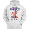 Livin‘ Grandma Life Holding Kids Family Gift Personalized Shirt