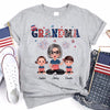 Independence Day 4th Of July Grandma & Doll Kid Personalized Shirt