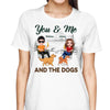 You Me & The Walking Dogs Doll Couple Sitting Camping Personalized Shirt