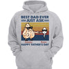 Best Dad Ever Little Cute Kids Personalized Hoodie Sweatshirt