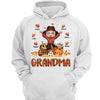 Fall Season Grandma Mom And Leaves Kids Personalized Shirt