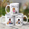 Cat Mom Doll Sitting Personalized Mug