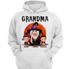 Halloween Moon Grandma Mom Witch With GrandKids Personalized Shirt