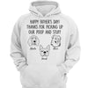 Simple Dog Head Outline Happy Father‘s Day Dog Dad Gift Personalized Shirt