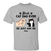 Best Cat Dad Punch Hand Personalized Shirt