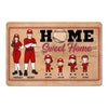 Home Sweet Home Baseball Family Personalized Doormat