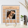 Reasons Why I Love You Valentine‘s Day Gift For Him Gift For Her Personalized 2-Layer Wooden Plaque