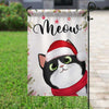 Cats Meow Christmas Personalized Garden Flag