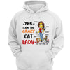 Crazy Cat Lady Yellow Girl Cat Mom Gift Personalized Shirt