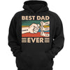 Best Dad Ever Fist Bump Skin Tones Personalized Shirt