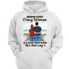 Behind Every Crazy Woman Couple Funny Summer Personalized Shirt