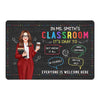 In Classroom It‘s Okay Everyone Is Welcome Here Pretty Teacher Personalized Doormat