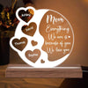 Hearts Children Names Gift For Mom Personalized Custom Shape LED Night Light