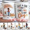 Dog Mom Loves Fall Season And Dogs Personalized Mug