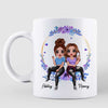 Doll Selfie Besties Blue Purple Personalized Mug