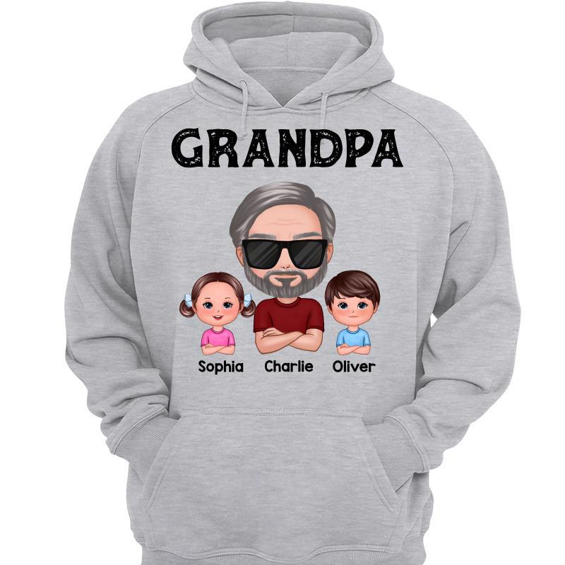 Grandpa And Grandkids Gift For Grandpa Personalized Shirt