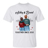 Back View Couple Together Since Anniversary Gift Personalized Shirt