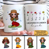 Grandma Garden Love Grows Here Gift For Grandma Personalized Mug