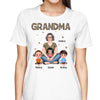 Leopard Pattern Grandma Pretty Woman Sitting Personalized Shirt