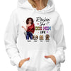 Rockin‘ Dog Mom Life Fashion Girl Personalized Hoodie Sweatshirt