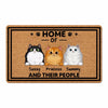 Home Of Cats Personalized Doormat