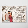 Favorite Place In The World Couple Photo Personalized Poster