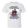 Behind Every Crazy Woman Couple Funny Summer Personalized Shirt