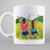 Besties Best Friend On Flower Field Personalized Mug