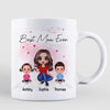 Best Mom Ever Doll Woman And Kids Personalized Mug