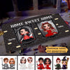 Halloween Couples Brick Personalized Doormat