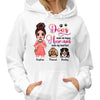 Dogs Make Happy Doll Dog Mom Personalized Hoodie Sweatshirt