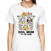 Dog Mom To The Bone Halloween Personalized Shirt