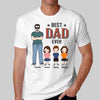 Best Dad Grandpa Uncle Ever Man Standing With Kids Personalized Shirt