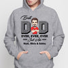 Best Dad Ever Cartoon Caricature Personalized Hoodie Sweatshirt