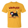 Halloween Walking Fluffy Cat Vampurr Gift For Cat Lover Personalized Shirt